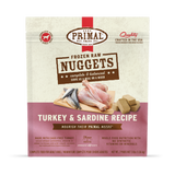 Primal Raw Frozen Turkey & Sardine Dog Food