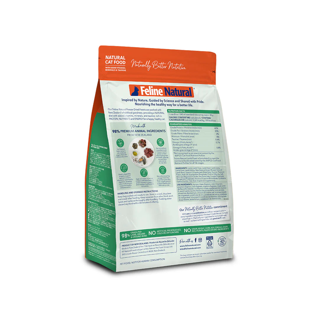 Feline Natural Freeze-Dried Core Diets Lamb Feast Cat Food