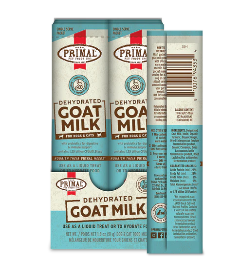 Primal Dehydrated Goat Milk for Cats and Dogs