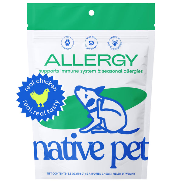 Native Pet Allergy & Immune Supplement Chews for Dogs
