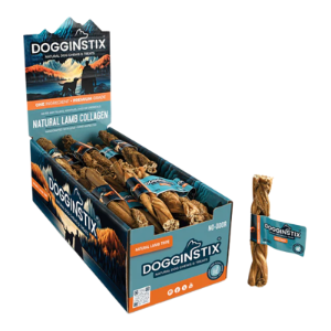Dogginstix Braided Lamb Tripe Stick Dog Chew