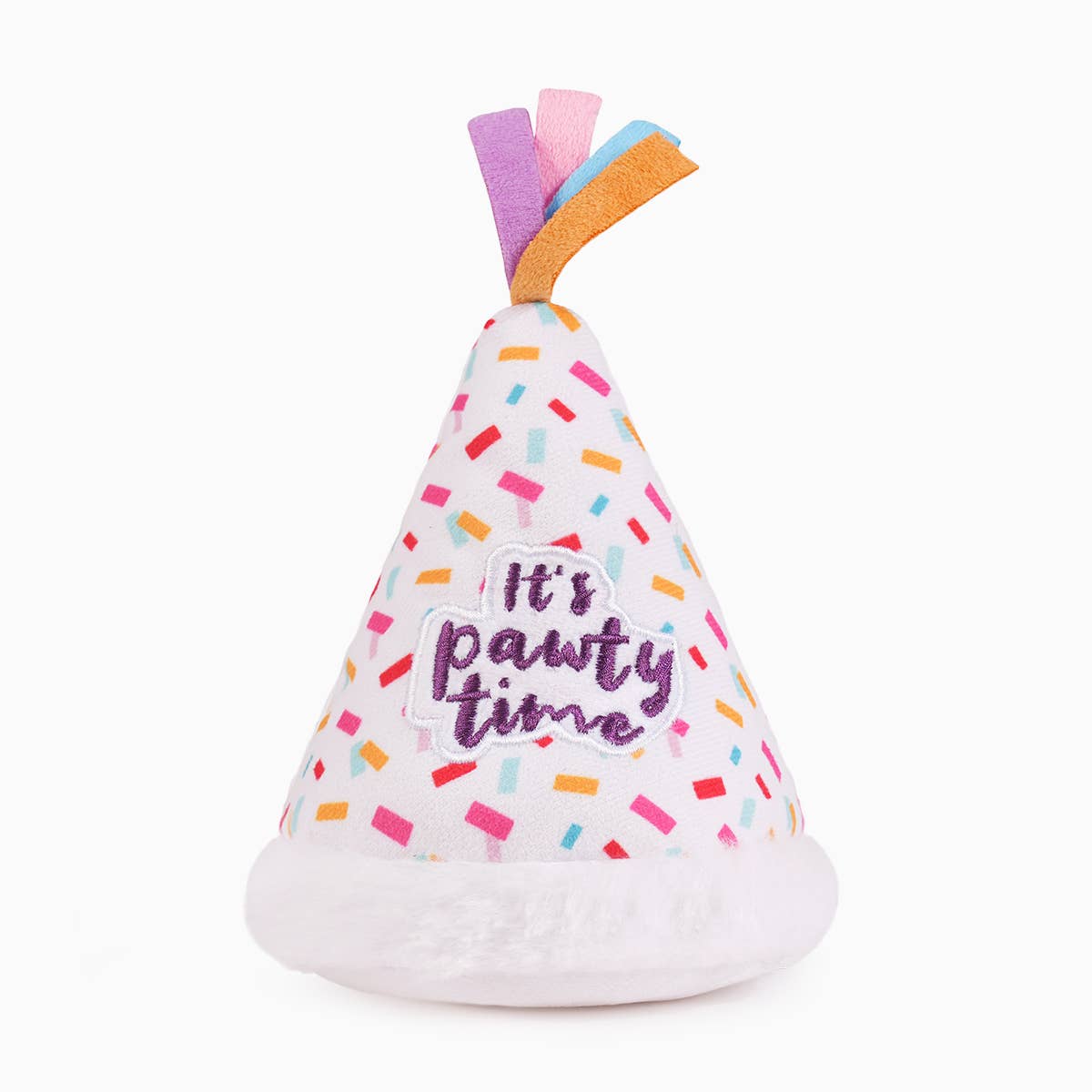 HugSmart Pet Yappy Birthday Pawty Time Hat Plush Dog Toy