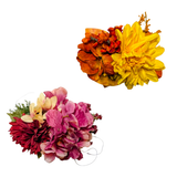 Sparky & Co Autumn Flower Corsage Collar Accessory