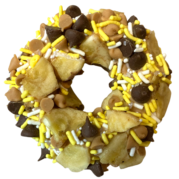 K9 Granola Factory - Gourmet Donut,  Chunky Monkey Gourmet Donut Dog Treat