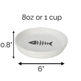 Park Life Designs Oscar Classic Round Cat Dish