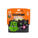 fabcat Halloween Frankenstein & Black Cat 2pk Cat Toys