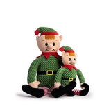 fabdog Christmas Floppy Elf Plush Dog Toy