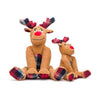 fabdog Christmas Floppy Reindeer Plush Dog Toy