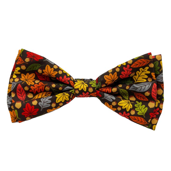 Huxley & Kent Bow Tie in Leaves & Nuts