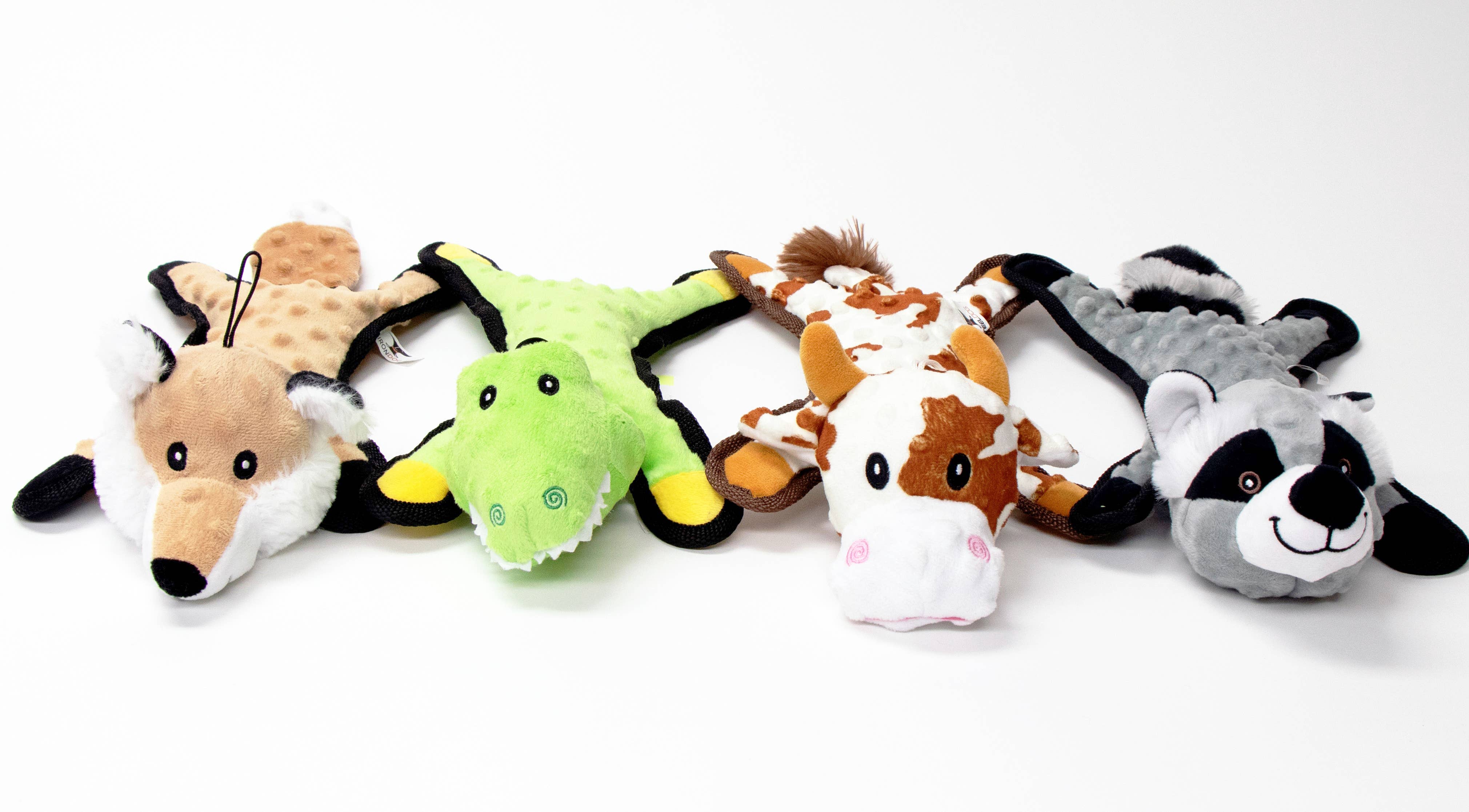 STEELDOG USA Flat Bumpy Fox Dog Toy