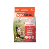 Feline Natural Freeze-Dried Chicken & King Salmon Feast Cat Food