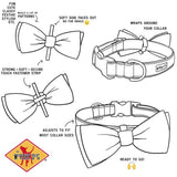 The Worthy Dog Skeletons Bow Tie