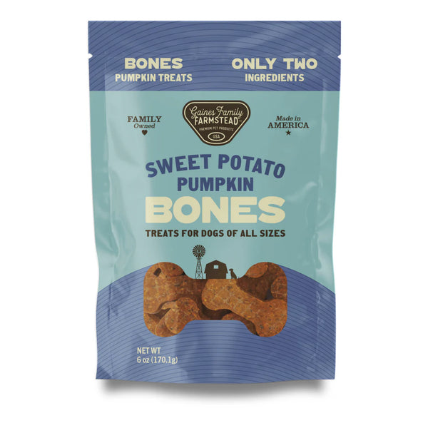 Gaines Family Farmstead Bones Sweet Potato & Pumpkin Dog Treat