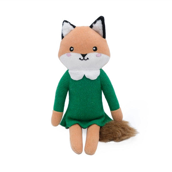 ZippyPaws EcoZipppy Felt Friends Felicity the Fox Dog Toy