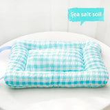 PAWPAW Plaid Pillow Pet Bed Mat