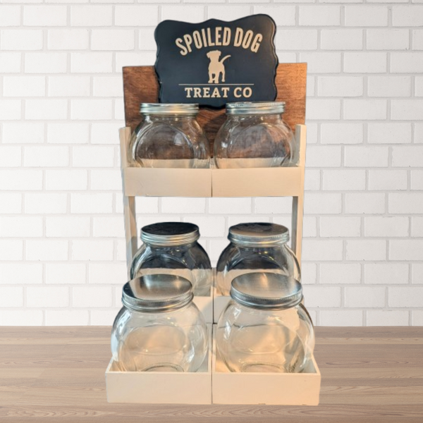 Sparky & Co Small Retro Candy Jar Pet Treat Serving Station