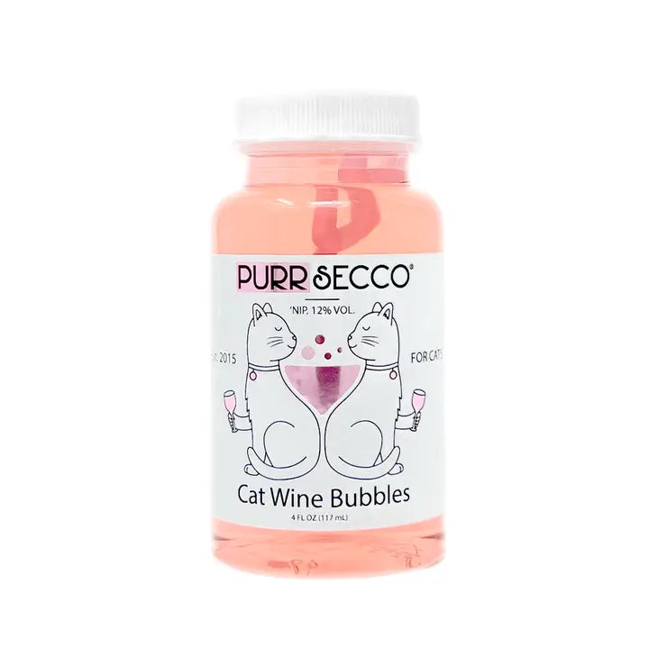 PetWineShop Cat Wine Bubbles Non-Toxic Catnip Bubbles For Cats