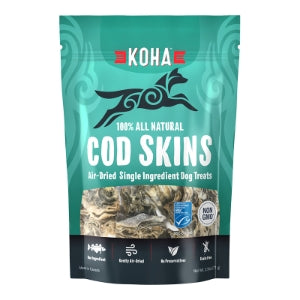 Koha Air-Dried Cod Skins Single Ingredient Dog Treat