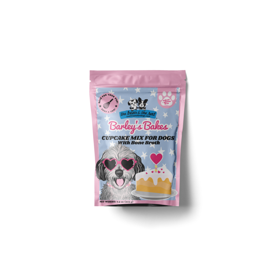 The Bear & The Rat Barley's Bakes Cupcake Mix for Dogs & Cats