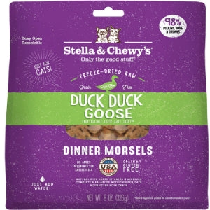 Stella & Chewy's Cat Freeze-Dried Raw Duck Duck Goose Dinner Morsels Cat Food
