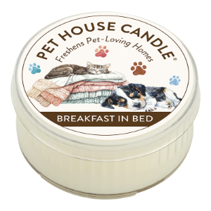 Pet House by One Fur All Candle Breakfast In Bed 9oz Candle