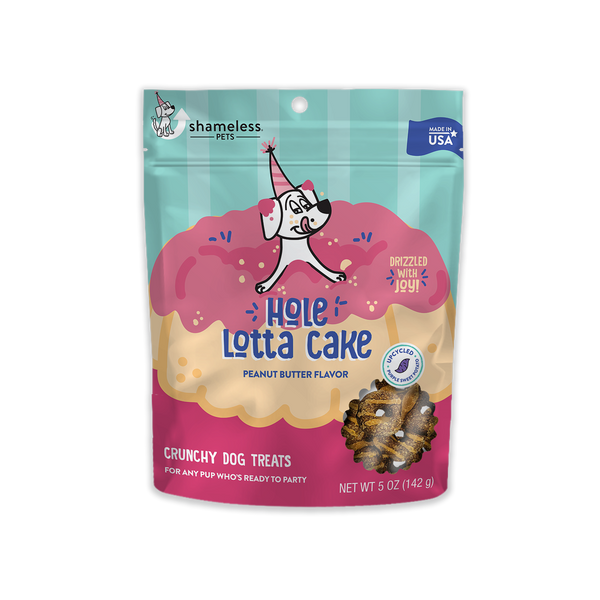 Shameless Pets Hole Lotta Cake Drizzled Crunchy Biscuit Dog Treats