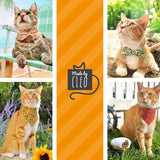 Made By Cleo - "Sunflowers" - Yellow Floral Bandana for Cats + Small Dogs