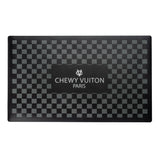 Haute Diggity Dog Black Checker Chewy Vuiton Placemat