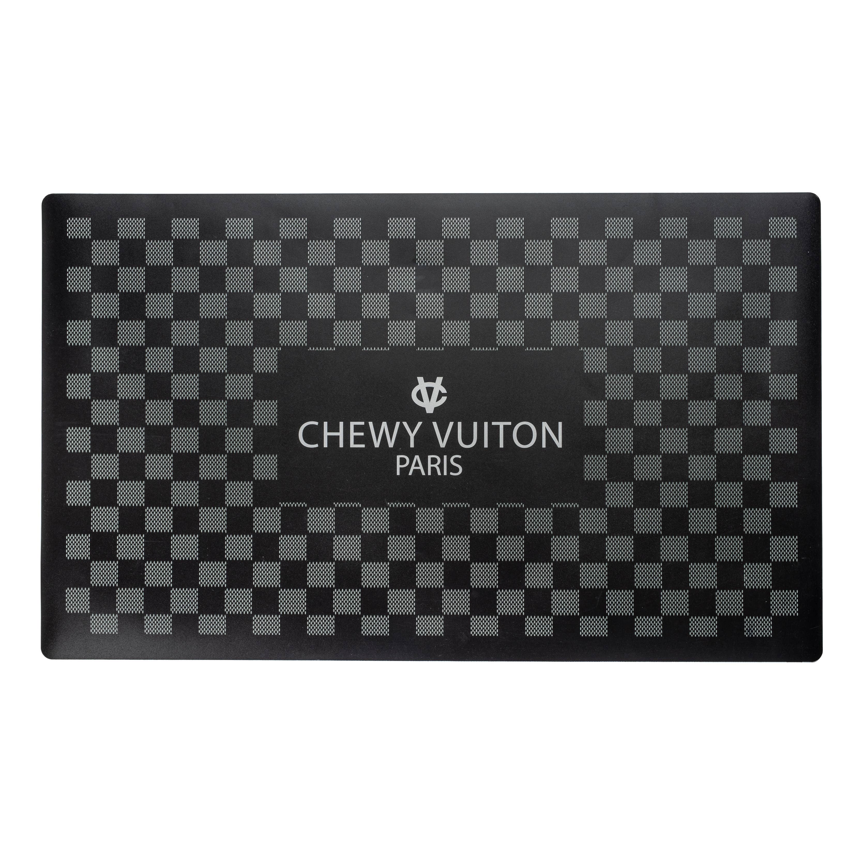 Haute Diggity Dog Black Checker Chewy Vuiton Placemat