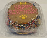 DELCO DOG CO. Happy Birthday Sprinkle Doggie Cake Bakery Dog Treat