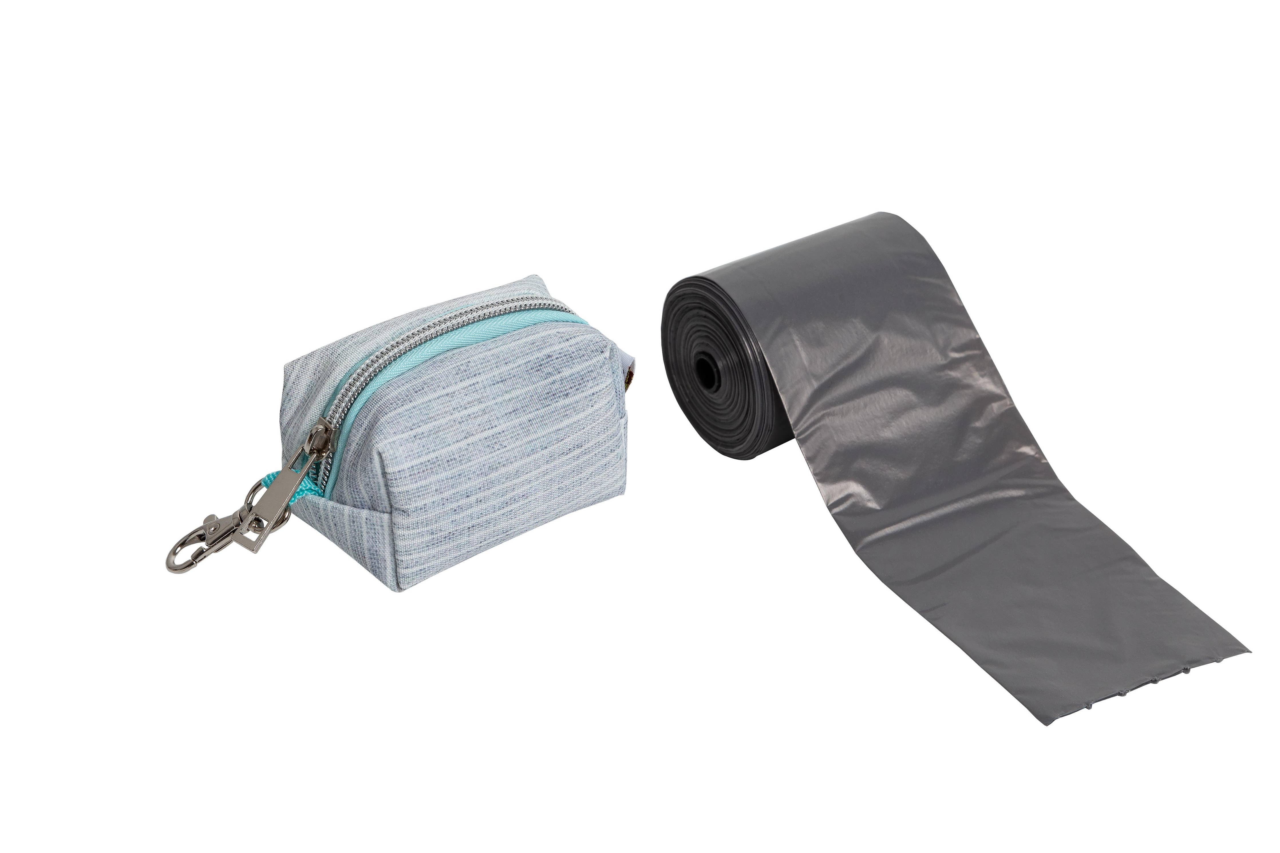 Pearhead Gray & Blue Waste Bag Holder