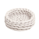 PAWPAW Chunky Handwoven Pet Bed