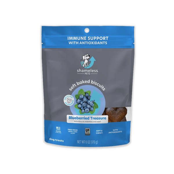 Shameless Pets BlueBerried Treasure Soft Chew Dog Treats 6oz