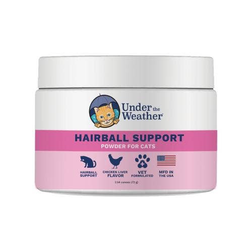 Under the Weather Hairball Support Powder for Cats 2.54oz