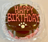 DELCO DOG CO. Happy Birthday Blue or Pink Doggie Cakes Bakery Dog Treat