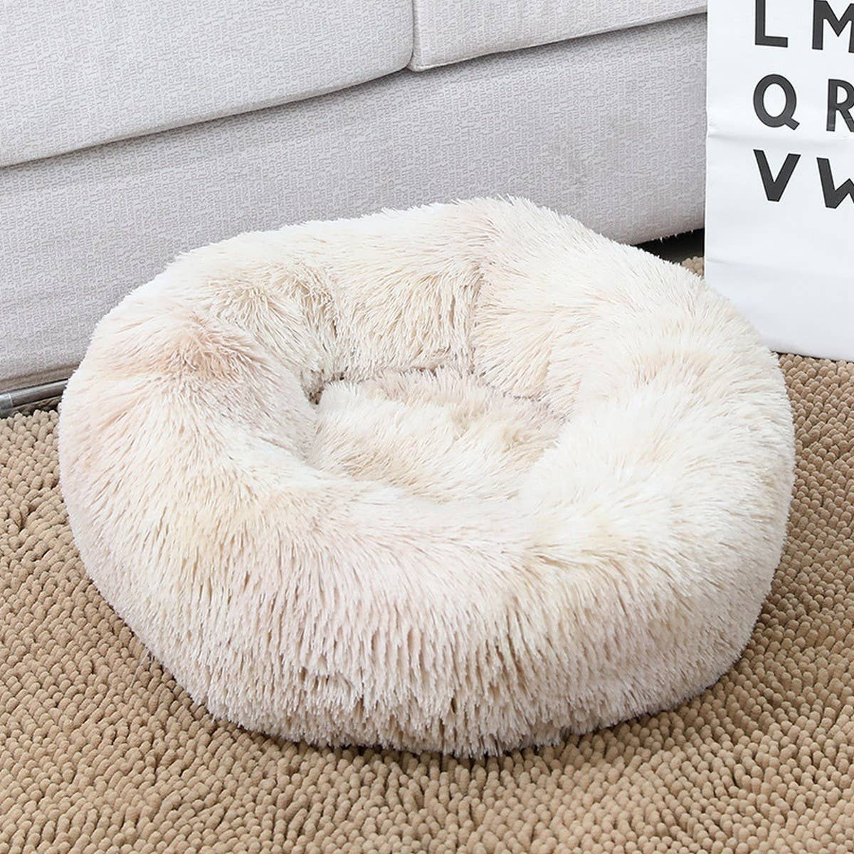 PAWPAW Round Plush Pet Bed