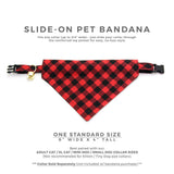 Made By Cleo - "Cozy Cabin Red" - Bandana for Cat + Small Dog