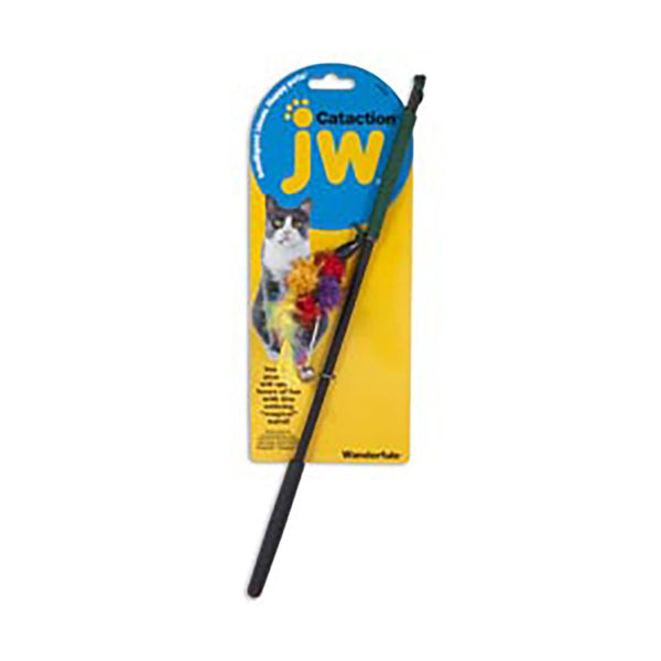 JW Multicolor Wanderfuls Cat Wand Toy
