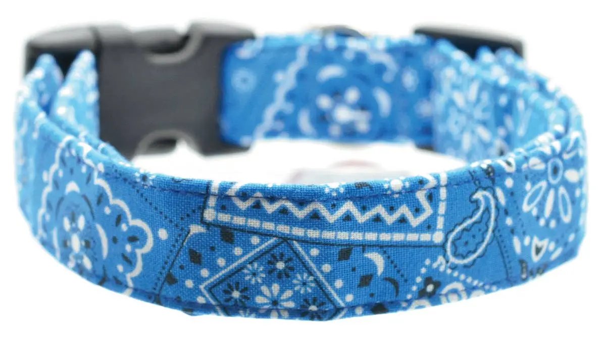 Dog Collar World Blue Bandana Collar