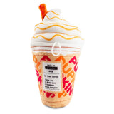 Haute Diggity Dog Pupkin' Donuts Iced Coffee Plush Squeaker Dog Toy