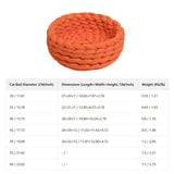 PAWPAW Chunky Handwoven Pet Bed