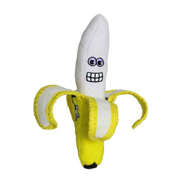 VIP Tuffy's Funny Food Banana Plush Dog Toy