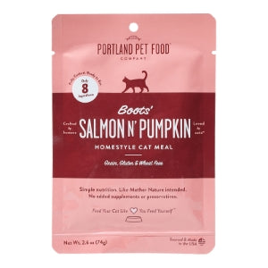 Portland Pet Food Company Cat Boot's Salmon n' Pumpkin Wet Cat Food 2.8oz