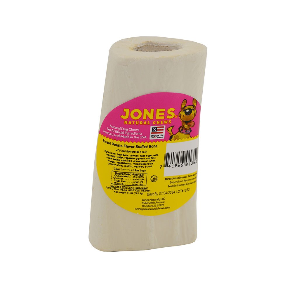 Jones Natural Chews Stuffed 4" Beef Bone