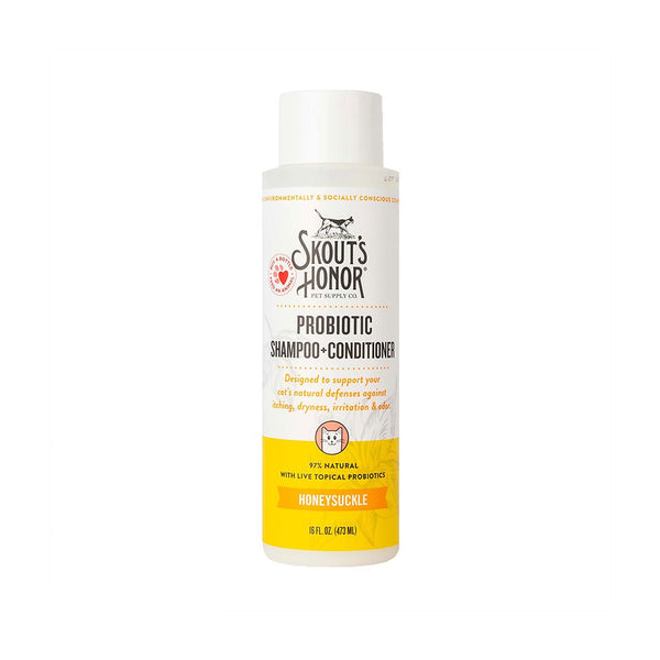 Skout's Honor Cat Probiotic Shampoo + Conditioner Honeysuckle 16oz