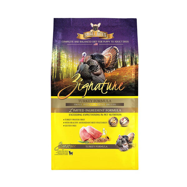 Zignature Small Bites Turkey Dry Dog Food