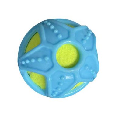 Dog Ball Treat Dispensing Dog Toy Rubber Dog Puzzle Toy~Tough Dog Treat Ball~nib