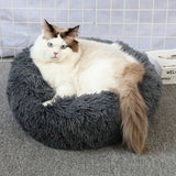 PAWPAW Fluffy Donut Pet Bed