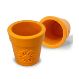 SodaPup Rubber Flower Pot Treat Dispenser & Enrichment Feeder for Dogs