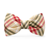 The Foggy Dog - Eggnog Plaid Flannel Holiday Bow Tie